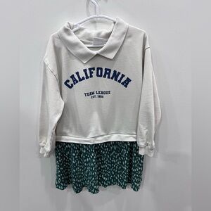 Zara Cream Polo Sweater Dress